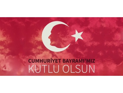 Cumhuriyetimizin 92. yılının gurur ve heyecanını yaşadığımız bu mutlu günümüzde tüm ulusumuzun Cumhuriyet Bayramını en içten duygularımızla kutlarız.