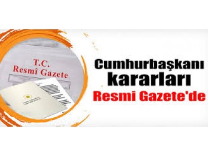 28 Şubat 2019 Tarihli ve 30700 Sayılı Resmî Gazete de yayımlanan 796,797 ve 798 sayılı Cumhurbaşkanı kararları için aşağıdaki linklere tıklayınız.